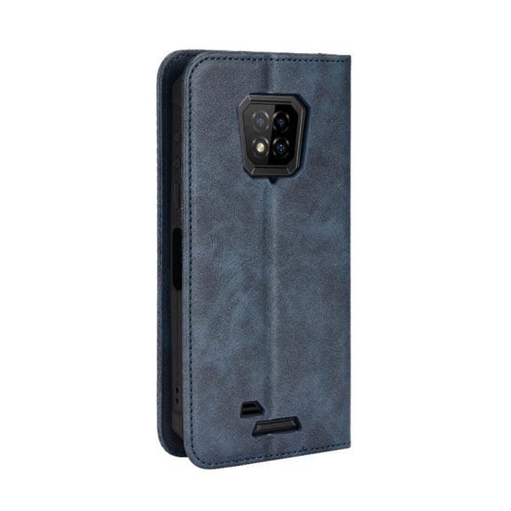 For Ulefone Armor 8 Magnetic Buckle Retro Texture Leather Phone Case(Blue)