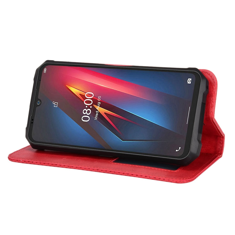 For Ulefone Armor 8 Magnetic Buckle Retro Texture Leather Phone Case(Red)