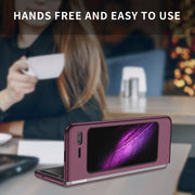 For Samsung Galaxy Fold Armor Foldable Phone Case(Wine Red)