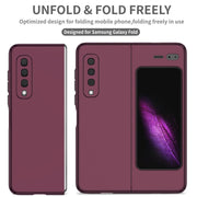 For Samsung Galaxy Fold Armor Foldable Phone Case(Wine Red)