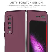 For Samsung Galaxy Fold Armor Foldable Phone Case(Wine Red)