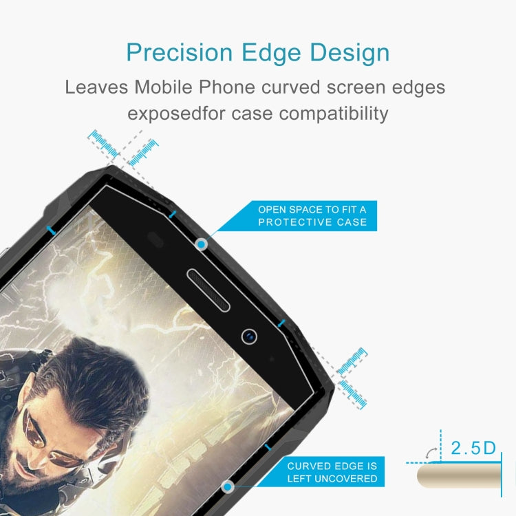 50 PCS 0.26mm 9H 2.5D Tempered Glass Film For Blackview BV5800