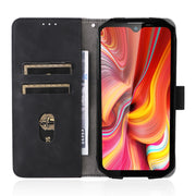 For DOOGEE S96 Pro Skin Feel Magnetic Buckle Calf Texture PU Phone Case(Black)
