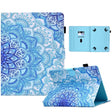 For 10 inch Tablet Electric Pressed TPU Leather Tablet Case(Green Flower) - 10 - 11 inch by PMC TechLife | Online Shopping South Africa | PMC TechLife | Buy Now Pay Later Mobicred