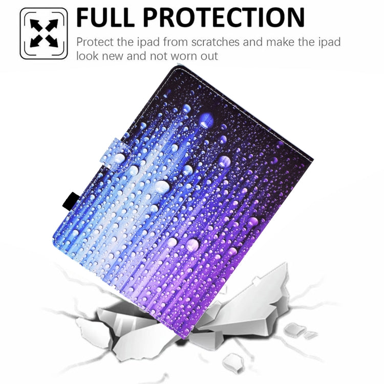 For 10 inch Tablet Electric Pressed TPU Leather Tablet Case(Water Droplets)