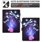 For 10 inch Tablet Electric Pressed TPU Leather Tablet Case(Butterfly)