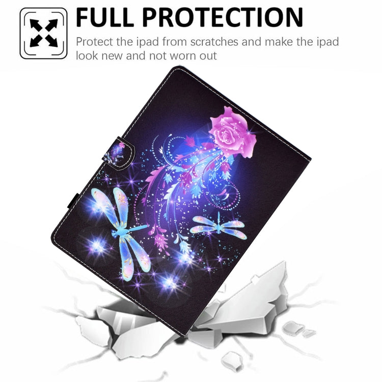 For 10 inch Tablet Electric Pressed TPU Leather Tablet Case(Butterfly)