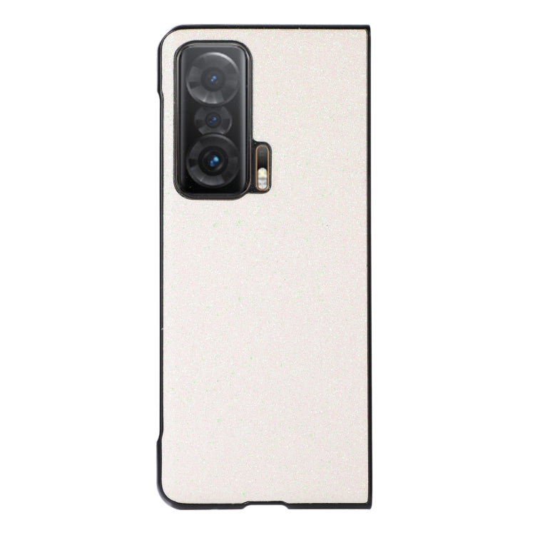 For Honor Magic V Glitter PU Leather Phone Case(White Glitter)