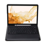 A800B Split Bluetooth Keyboard Leather Case with Holder & Pen Slot For Samsung Galaxy Tab S8+ X800(Black)