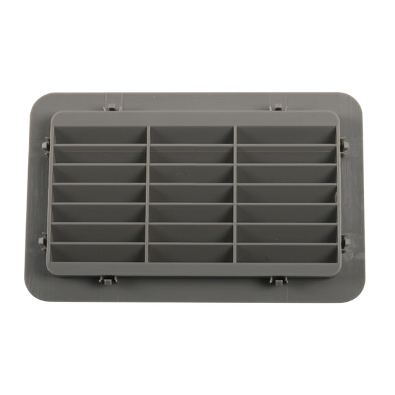 A6787 193x122mm Snap-on RV / Bus Oblique Louver Outlet Panel(Grey)
