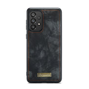 For Samsung Galaxy A33 5G CaseMe-008 Detachable Multifunctional Horizontal Flip Leather Case(Black)