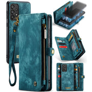 For Samsung Galaxy A33 5G CaseMe-008 Detachable Multifunctional Horizontal Flip Leather Case(Green)