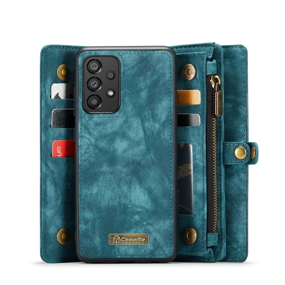 For Samsung Galaxy A33 5G CaseMe-008 Detachable Multifunctional Horizontal Flip Leather Case(Green)