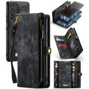For Samsung Galaxy A53 5G CaseMe-008 Detachable Multifunctional Horizontal Flip Leather Case(Black)