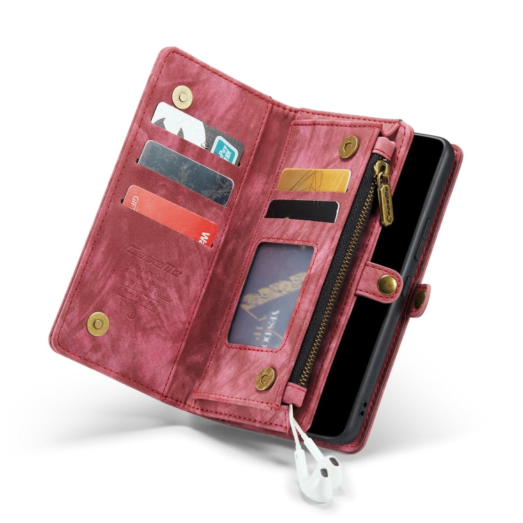 For Samsung Galaxy A53 5G CaseMe-008 Detachable Multifunctional Horizontal Flip Leather Case(Red)