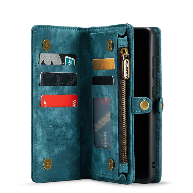 For Samsung Galaxy S22+ 5G CaseMe-008 Detachable Multifunctional Horizontal Flip Leather Case(Green)