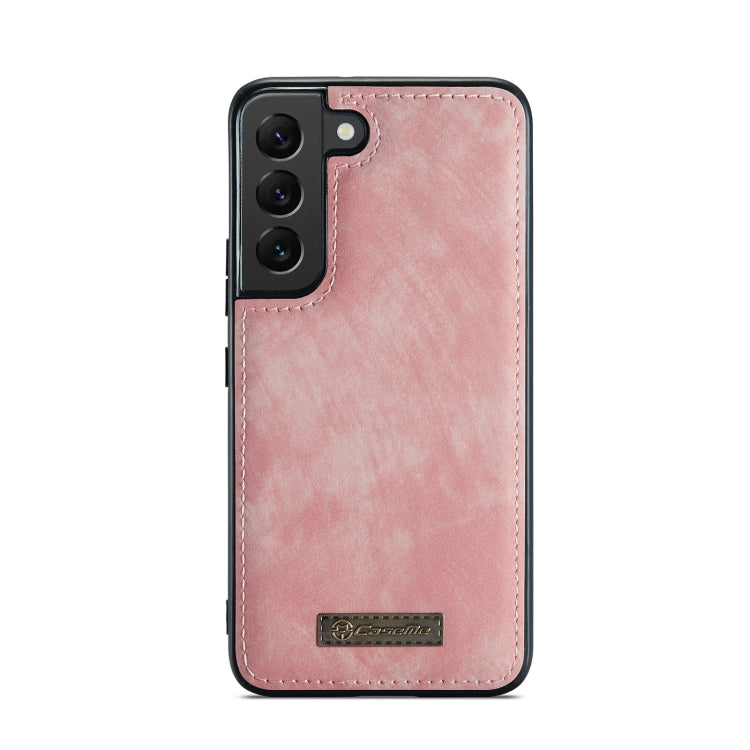 For Samsung Galaxy S22+ 5G CaseMe-008 Detachable Multifunctional Horizontal Flip Leather Case (Pink)