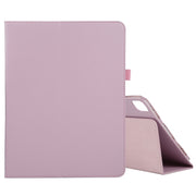 For iPad Air 13 2024 / iPad Pro 12.9 2022 / 2021 / 2020 / 2018 Litchi Texture Solid Color Leather Tablet Case(Pink)
