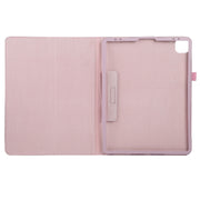 For iPad Air 13 2024 / iPad Pro 12.9 2022 / 2021 / 2020 / 2018 Litchi Texture Solid Color Leather Tablet Case(Pink)