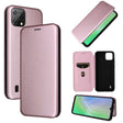 For Blackview A55 Carbon Fiber Texture Horizontal Flip PU Phone Case(Pink) - More Brand by PMC TechLife | Online Shopping South Africa | PMC TechLife