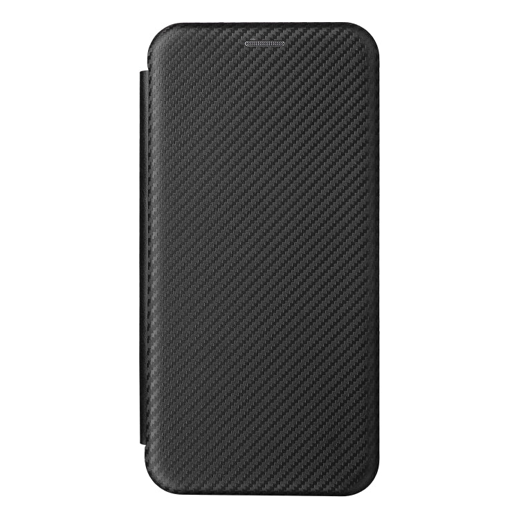 For Ulefone Note 13P Carbon Fiber Texture Horizontal Flip PU Phone Case(Black)