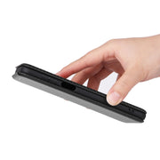 For Ulefone Note 13P Carbon Fiber Texture Horizontal Flip PU Phone Case(Black)