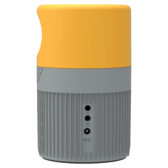 T400 100 inch Screen 3000 Lumens LED Mini Projector, Plug Type:EU Plug(Grey Yellow)