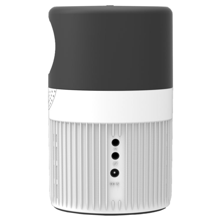 T400 100 inch Screen 3000 Lumens LED Mini Projector, Plug Type:EU Plug(Black White)