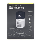 T400 100 inch Screen 3000 Lumens LED Mini Projector, Plug Type:AU Plug(Black White)