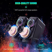 ONIKUMA L6 RGB Lighting Computer Audio with Bluetooth Function(Black)