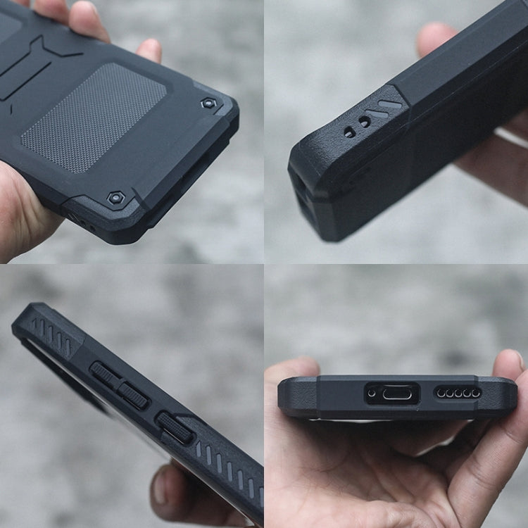 For Huawei P50 FATBEAR Armor Shockproof Cooling Phone Case(Black)