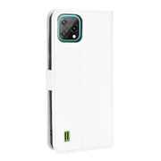 For Blackview A55 Diamond Texture Leather Phone Case(White)