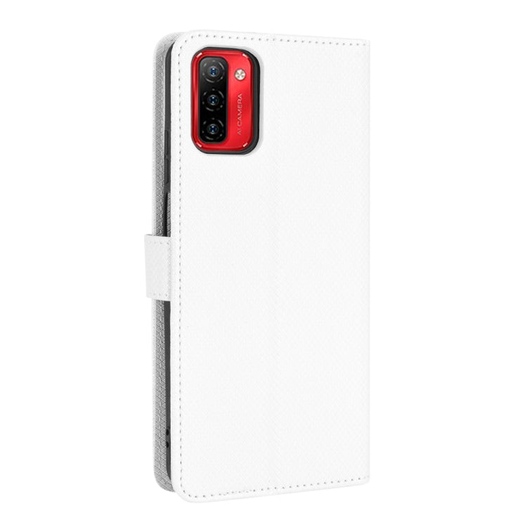 For Ulefone Note 12P Diamond Texture Leather Phone Case(White)