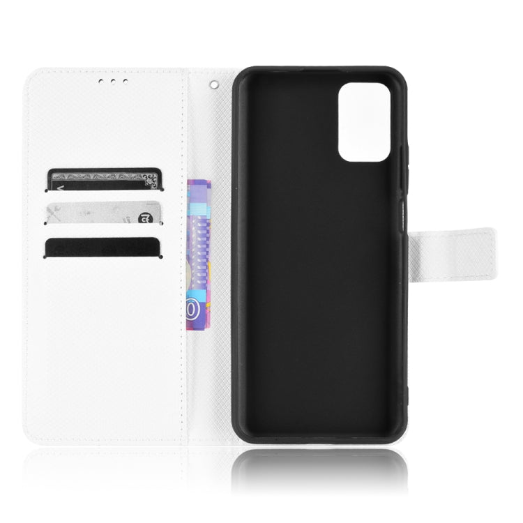 For Ulefone Note 12P Diamond Texture Leather Phone Case(White)