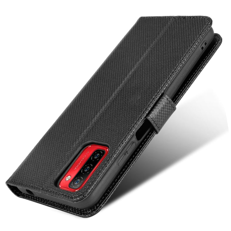 For Ulefone Note 12P Diamond Texture Leather Phone Case(Black)
