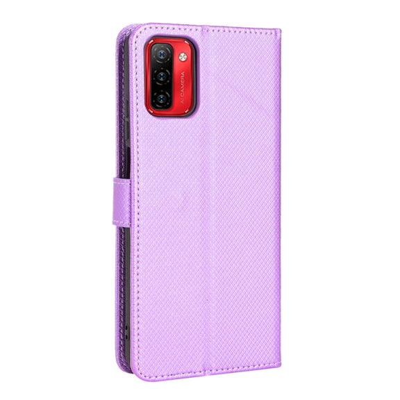 For Ulefone Note 12P Diamond Texture Leather Phone Case(Purple)