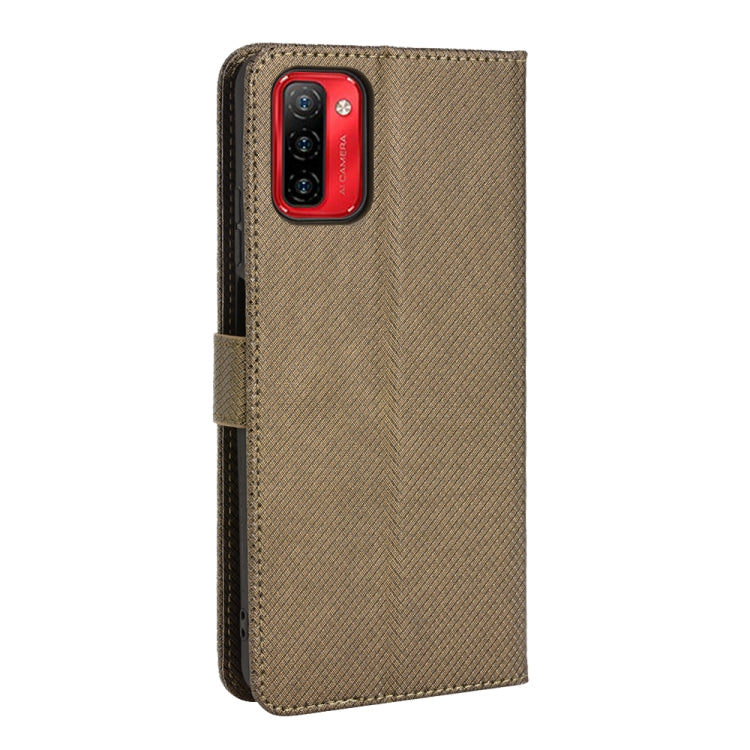 For Ulefone Note 12P Diamond Texture Leather Phone Case(Brown)