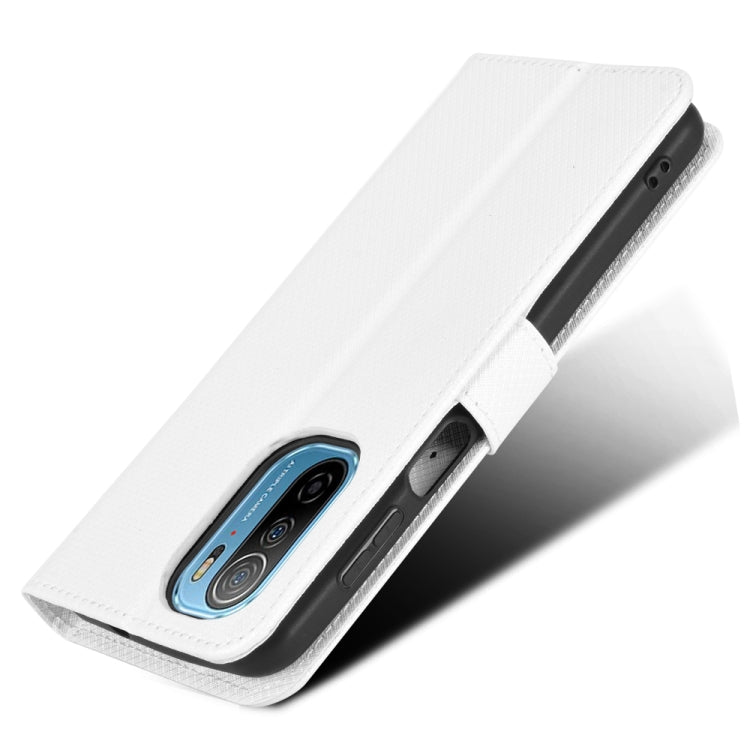 For Ulefone Note 13P Diamond Texture Leather Phone Case(White)