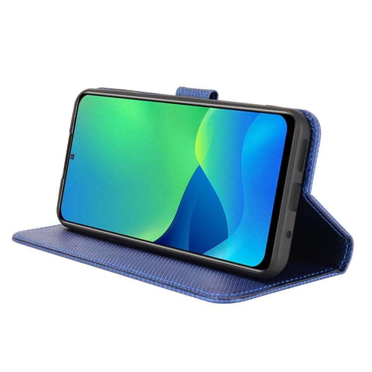 For Ulefone Note 13P Diamond Texture Leather Phone Case(Blue)