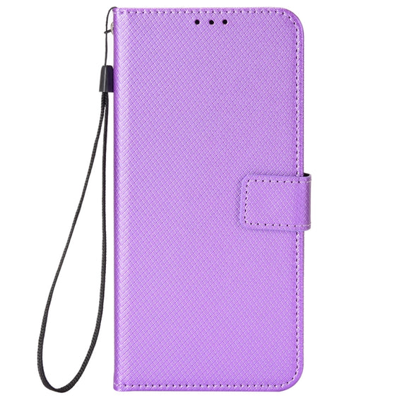 For Ulefone Note 13P Diamond Texture Leather Phone Case(Purple)