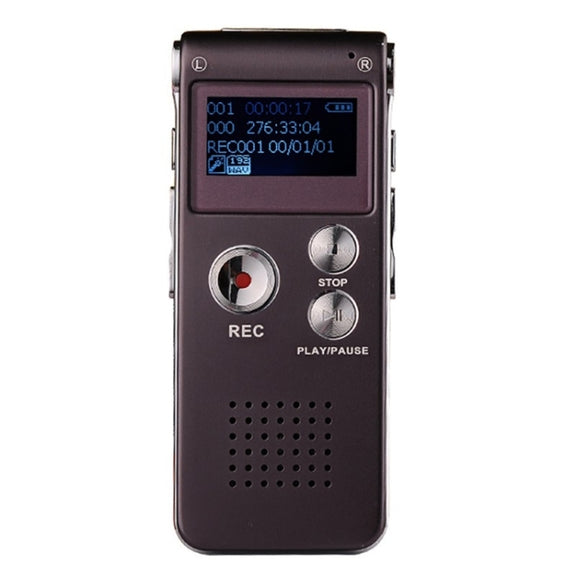 SK-012 4GB USB Dictaphone Digital Audio Voice Recorder with WAV MP3 Player VAR Function(Purple)