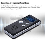 SK-012 4GB USB Dictaphone Digital Audio Voice Recorder with WAV MP3 Player VAR Function(Purple)