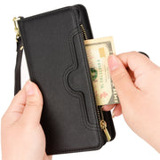 For Blackview A90 Litchi Texture Zipper Leather Phone Case(Black)