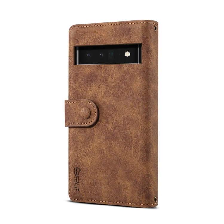 For Google Pixel 6a Retro Frosted Horizontal Flip Leather Phone Case(Brown)