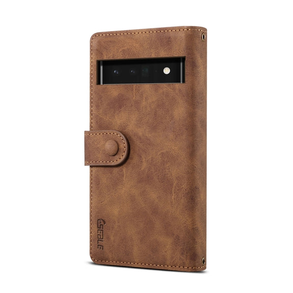 For Google Pixel 6a Retro Frosted Horizontal Flip Leather Phone Case(Brown)