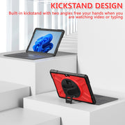 For Microsoft Surface Go 4 / 3 / 2 / 1 TPU + PC Tablet Case(Red)