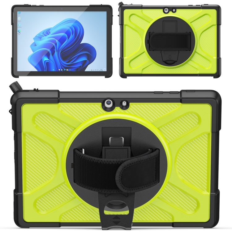 For Microsoft Surface Go 4 / 3 / 2 / 1 TPU + PC Tablet Case(Yellow Green)