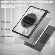For Microsoft Surface Go 4 / 3 / 2 / 1 TPU + PC Tablet Case(Transparent)