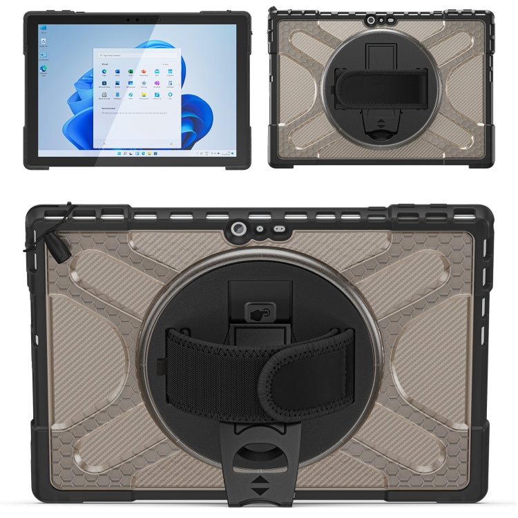 For MicroSoft Surface Pro 4 / 5 / 6 / 7 TPU + PC Tablet Case(Tea Color)