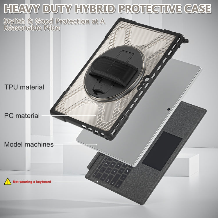 For MicroSoft Surface Pro 4 / 5 / 6 / 7 TPU + PC Tablet Case(Tea Color)